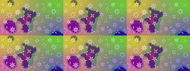 -yeşil çiçekler. Çiçek arkaplan. Raster deseni. Çiçek kompozisyonu. Küçük çiçekte güzel bir desen var. Çiçek kolajı. Doğa.