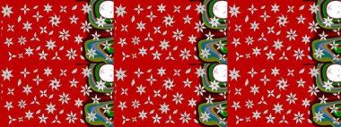 Raster suluboya çiçek deseni, narin çiçekler, kırmızı çiçekler, tebrik kartı şablonu. Raster Güzel kumaş deseni.