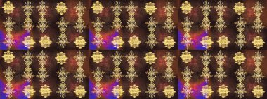 Küçük çiçekteki sevimli çiçek deseni. Kahverengi, mor ve sarı renkte çiçekler.