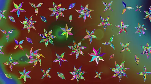 Kahverengi renkli çiçekler. Küçük çiçekte sevimli çiçek deseni var..