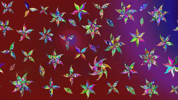 Yaz çiçekleri teması. Klasik çiçekler. Kırmızı renkler. Suluboya resim taklit Raster çizimi. El çizimi soyut süslü elementler.