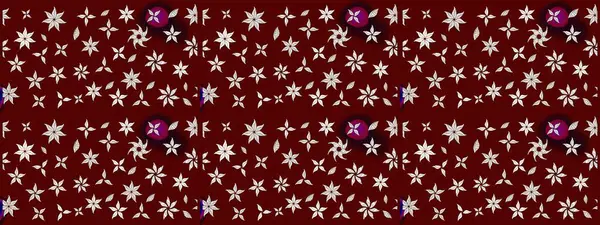 Çiçeksel fantezi tasarımı ve parlak bir arka plan çizimi. Renkli Bahar Teması eskiz kalıbı. Düz Çiçek Elementleri Tasarımı.