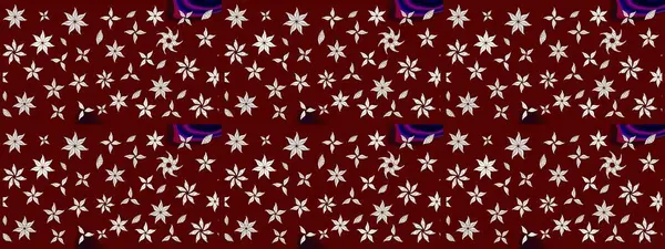 El çizimi çiçek çizimi deseni (fayans). Tekstil için suluboya eskiz deseni. Şirin çiçekli, desenli, kırmızı renkli çizim deseni.