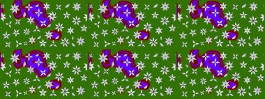 Güzel kumaş deseni. Raster suluboya deseni, narin çiçekler, yeşil çiçekler, tebrik kartı şablonu..