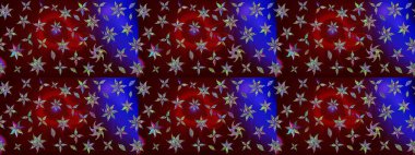 El çizimi. Çiçekli eskiz deseni. Kahverengi renkli çiçekler. Suluboya çizimi.