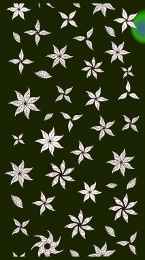 Üzerinde gri renkte çiçekler olan bir çiçek deseni çiz. Suluboya tarzında gri renkte çiçekler.