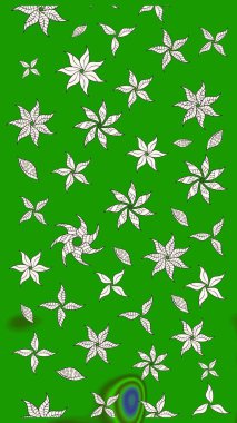 Çiçekli bahar çiçekleri. Küçük çiçekte güzel bir desen. Küçük renkli çiçekler. Moda baskıları için zarif bir şablon. Motley illüstrasyonu.