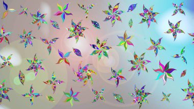 Raster Güzel kumaş deseni. Raster suluboya deseni, narin çiçekler, tarafsız çiçekler, tebrik kartı şablonu..