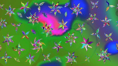 Zarif, parlak ve yeşil çiçek desenli bir taslak. Sabıka fotoğraflarında, bebek kıyafetlerinde, duvar kâğıtlarında, paket kutularında falan kullanılabilir. Raster..