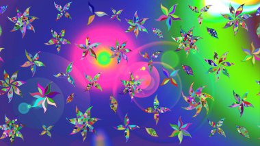 Of doodle elements. Hand drawn Raster illustration. Sketch flower pattern can be used for wallpaper, website background, wrapping paper, invitation, flyer, banner or website.