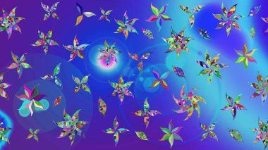 Raster stili kumaş deseni. Çiçekler suluboya çizim deseni.