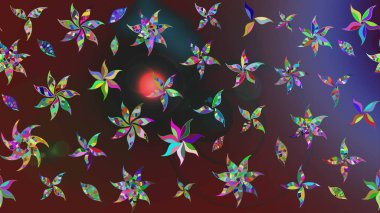 Güzel suluboya yaz çiçekleri deseni..