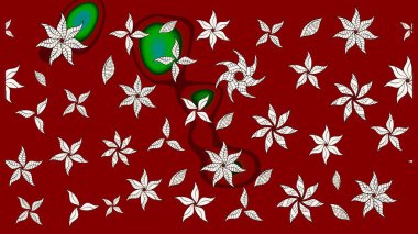 Kırmızı renkte çiçekler. Yumuşak, bahar çiçekli arka plan. Raster çiçek desenli ve çiçekli..