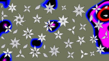 Güzel suluboya yaz çiçekleri deseni..