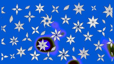 Nazik, sevimli çiçek arkaplanı. Mavi renkli çiçekler. Raster çiçek desenli ve çiçekli..