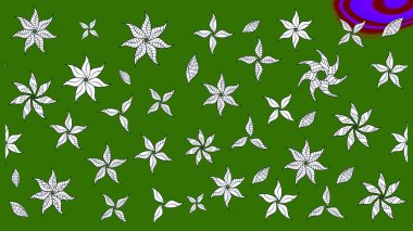 Renkli Bahar Teması eskiz kalıbı. Düz Çiçek Elementleri Tasarımı. Raster güzel kumaş deseni çiziyor. Çiçek deseni.