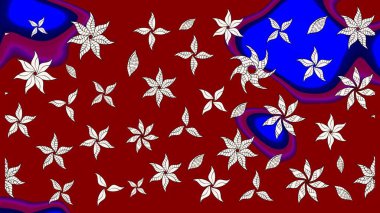 Çizim çiçek deseni duvar kağıdı, web sitesi arka planı, ambalaj kağıdı, davetiye, broşür, afiş veya web sitesi için kullanılabilir. El çizimi Raster çizimi. Karalama elementleri.