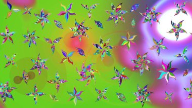 Doodle çiçekler ve dalları, otlar ve çiçekler. Elle çizilmiş. Raster resim. Güzel kumaş deseni.