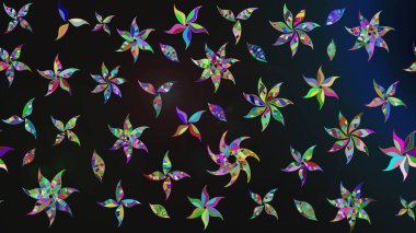 Eskiz arkaplan modeli. Gri yapraklı yabani çiçekler. Suluboya, elle çizilmiş. Raster illüstrasyonu.