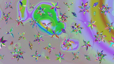 Çiçekli, yapraklı, çiçek desenli eskiz. El çizimi. Raster illüstrasyonu.