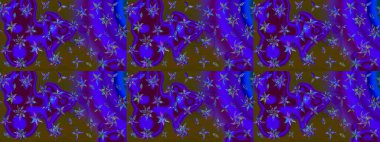 El çizimi çiçek çizimi deseni (fayans). Tekstil için suluboya eskiz deseni. Şirin çiçekli, desenli, menekşe renkli çizim deseni.