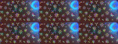 Klasik taslak çizimi. Raster çiçek izi. Raster Yumuşak kumaş deseni. Çiçek rengi eskiz deseni.