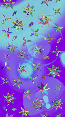 Çiçekli el çizimi çizimi deseni. Modern, menekşe rengi raster arka plan duvar kâğıdı çizimi, klasik çizgi, desenli desenli çiçekler, çiçekli süsler..