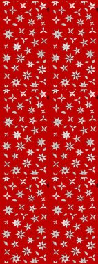 Kırmızı renkte güzel çiçekler olan eskiz deseni, suluboya çiçek deseni, duvar kağıdı, kart ya da kumaş için fayanslı. Raster..