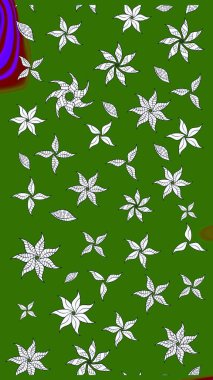 Renkli Yaz Temalı eskiz kalıbı. Raster çiçekli arka plan. Yazdır. Güzel kumaş deseni. Düz Çiçek Elementleri Tasarımı. Güzel çizim şekli..