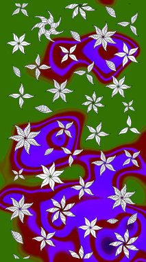 Yeşil renkli çiçekler. Nazikçe, güzel çiçek arkaplanı. Raster çiçek desenli ve çiçekli..