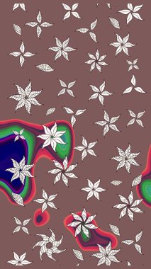 Moda baskısı. Çiçeğin suluboya çizimlerinin mükemmel deseni. Dekorasyon ve tasarım için güzel bir desen. Ton halinde. Suluboya desenli çiçek deseni.