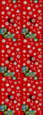 Çiçek desenli raster, kırmızı çizgi grafik desenli soyut raster arkaplan. Modern stil dokusu.