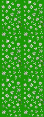 Raster illüstrasyonu. Yeşil renklerde. Yeşil renkte yeşil papatya deseni.