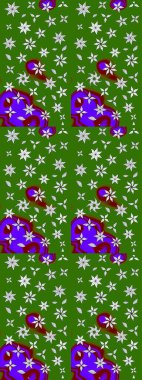 Raster illüstrasyonu. Kumaş, duvar kağıdı ve kağıt üzerine baskı yapmak için gelişen arka plan. Eski usul küçük çiçekli şirin bir eskiz deseni. Moda arka planında parlak buketler.