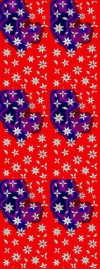 Güzel kumaş deseni. Raster illüstrasyonu. Bahar çiçekli güzel bir çiçek deseni..