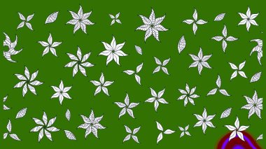 Şirin, zarif çiçekler Raster illüstrasyonu. Poster ya da kapak için arka plan. Davetiye ve kartpostal tasarımı için dekoratif çiçek unsurları. Tekstil için figür. Yapraklı çizim deseni.