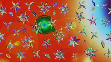 Kumaş, tekstil, duvar kağıdı baskısı için. Raster illüstrasyonu. Tomurcukları çiçek olan sevimli bir çiçek deseni. Eski usul. Raster. Taslak arkaplan.