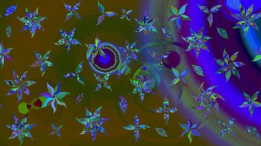 Güzel suluboya yaz çiçekleri deseni..