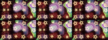 Kahverengi, nötr ve siyah renklerde kar tanesi süsü. Kar tanesi süsü Raster illüstrasyonu. Güzel süs eşyası. Kar taneleri izole edildi.