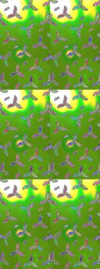 Elle çizilmiş kartanesi karalaması. Yılbaşı kış tasarımı için renkli kar taneleri. Raster illüstrasyonu.