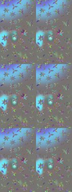 Parlak elementlerin. Çizim çiçek deseni duvar kağıdı, web sitesi arka planı, ambalaj kağıdı, davetiye, broşür, afiş veya web sitesi için kullanılabilir. El çizimi Raster illüstrasyonu.