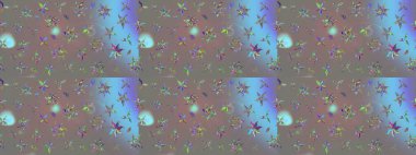 Raster - stok. Gri çiçekli eskiz deseni, suluboya çiçek deseni, sevimli çiçek, duvar kağıdı, kart veya kumaş için fayanslı.