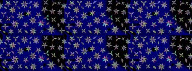 Güzel kumaş deseni. Raster suluboya deseni, narin çiçekler, mavi çiçekler, tebrik kartı şablonu..