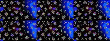 Çizim kalıbı. Raster illüstrasyonu. Ultraviyole kumaş deseni. Organik motif arkaplanı.