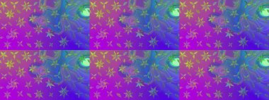 Klasik çiçek tasarımı elementleri. Raster illüstrasyonu. Menekşe renginde mor kıvırcık çiçekler.