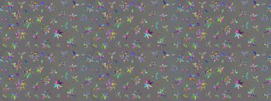 Raster stili kumaş deseni. Çiçekler suluboya çizim deseni.