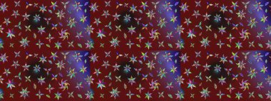 Kırmızı renklerde. Raster illüstrasyonu. Çiçek buketleriyle klasik tarzda eskiz deseni.