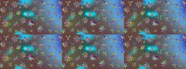 Yatak çarşafları, ceket, paket tasarımı, kumaş ve moda kavramları için tekstil baskısı. Çiçekleri, deniz kabukları, mandalaları ve suluboya efektleriyle donanma geçmişi. Çizim kalıbı etnik tasarım.