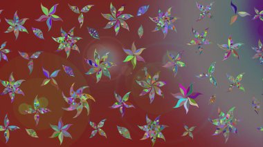 Tekstil veya kitap kapakları, imalat, duvar kağıtları, baskı, hediye paketi ve yapıştırma kitabı için çiçek eskizi geçmişi. Küçük çaplı çiçeklerdeki basit şirin desenler. Raster illüstrasyonu.