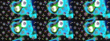 Gri renklerde. Çiçek. Raster illüstrasyonu. Taslak dekoratif arka plan, çiçek mandala.